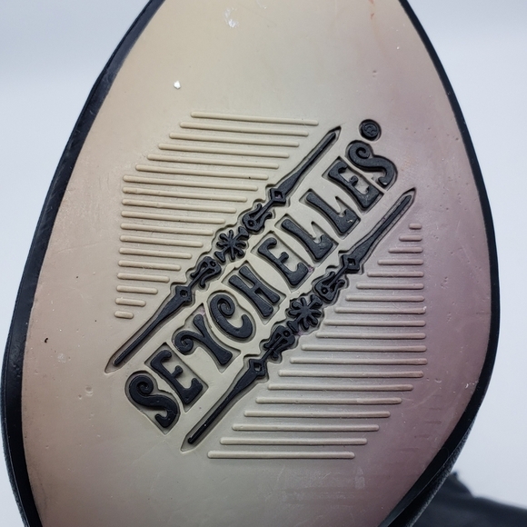 Seychelles women US 8.5 black leather calf high lace up vamp heeled boots - Picture 2 of 13